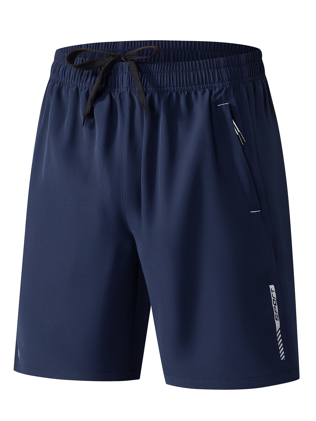 Men's Lightweight Polyester Casual Shorts with Lettering - Breathable Summer Beach & Outdoor Sports Shorts, Regular Fit, Pockets, Hand Wash or Dry Clean, Athletic Leisure Shorts | Modern Casual Shorts | Functional Pockets Des