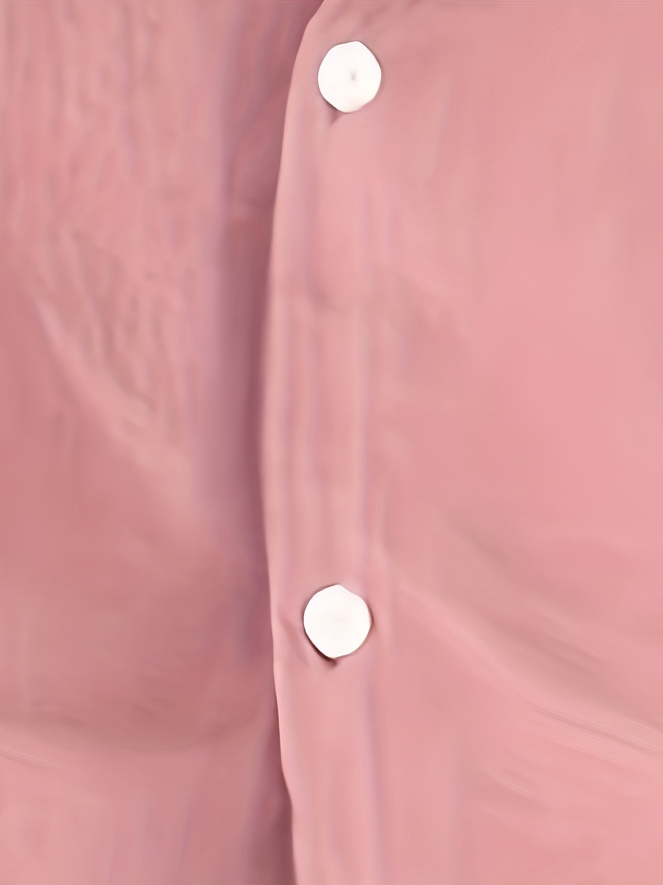 Solid Color Men's Cotton Long Sleeve Button Up Shirt, Men's Spring Fall Lapel Top