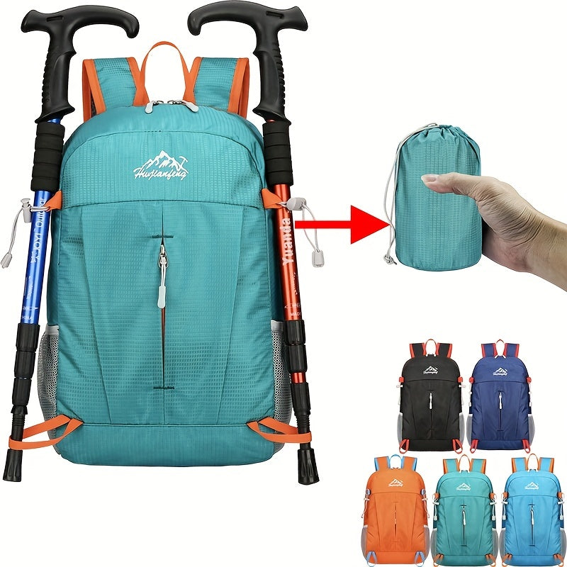 Portable Outdoor Sports Backpack, Ultralight Large Capacity Folding Backpack, Suitable For Mountaineering Hiking Cycling Travel Business Trip Commuting Fitness, Water-resistant Wear-resistant Backpack Christmas, Halloween and