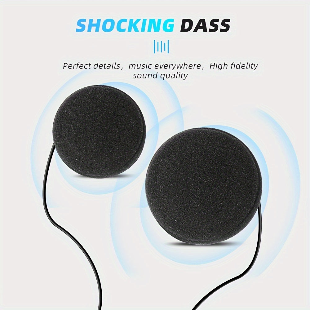 Wireless 12, Wireless Motorcycle Helmet Earphone Headset Hands-free Call Kit Stereo Music Player Speaker