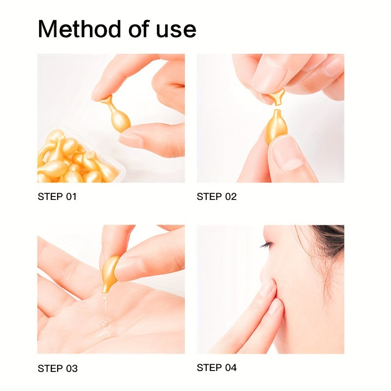 30 Pcs Korean Skin Care Serum Capsules - Reduce Fine Lines, Hydrate, Firm, Lift, - Moisturizing Wrinkle Essence