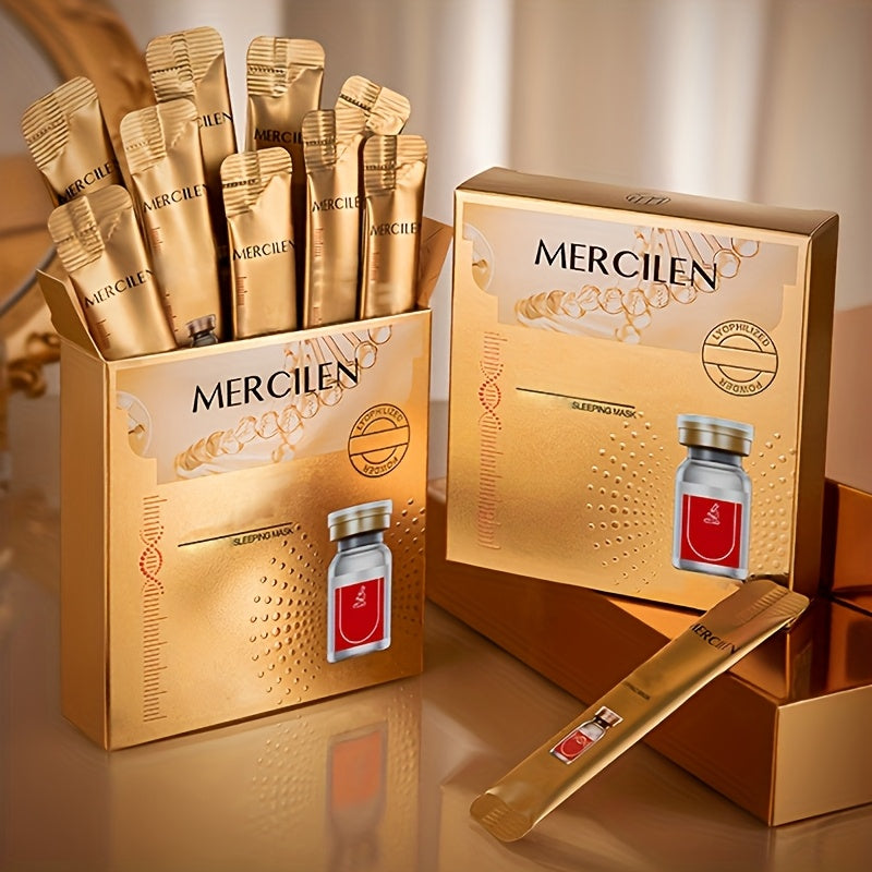 Mercilen Hydrating Sleeping Maskx20 Pack - Alcohol-Free, Collagen & Hyaluronic Acid Moisturizer for All Skin Types, Compact & Scented with Tea Tree, Beauty Essentials|Tea Tree Scent|Collagen Hydrating Mask
