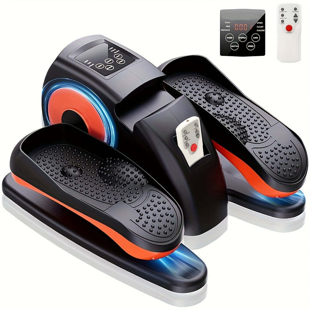 Under Desk Elliptical Machine, Electric Ellipse Leg Exerciser as Seen on Tv for Seniors with 12 Adjustable, Quiet Portable Elliptical Machine, Seated Pedal Exerciser with Remote Control, Without Battery