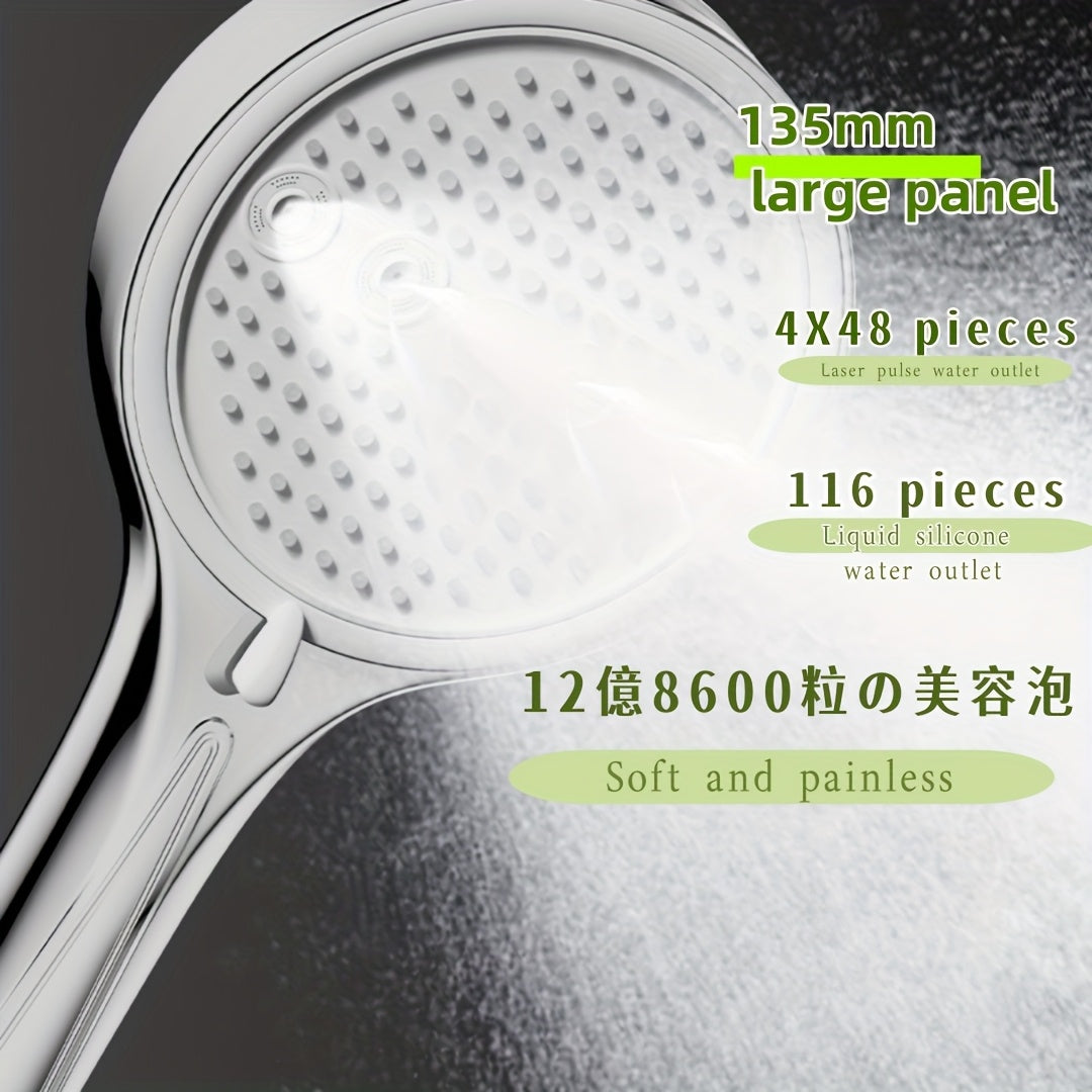 Wall-Mounted Shower Head with Adjustable Arm - No Electricity Needed, Easy Installation, Heavy-Duty Copper Construction for Modern Bathroom Upgrade - Ideal for Bath or Shower