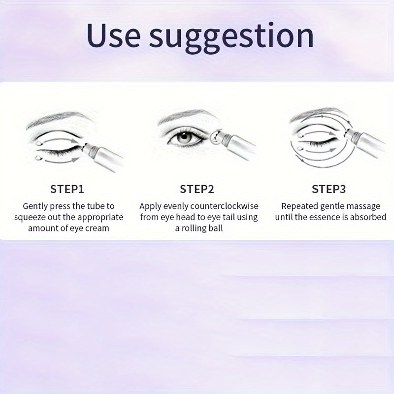 Smoothes Winkles Rolling Eye Cream, Firming And Tightening Skin Eye Essence, Eye Care Cream