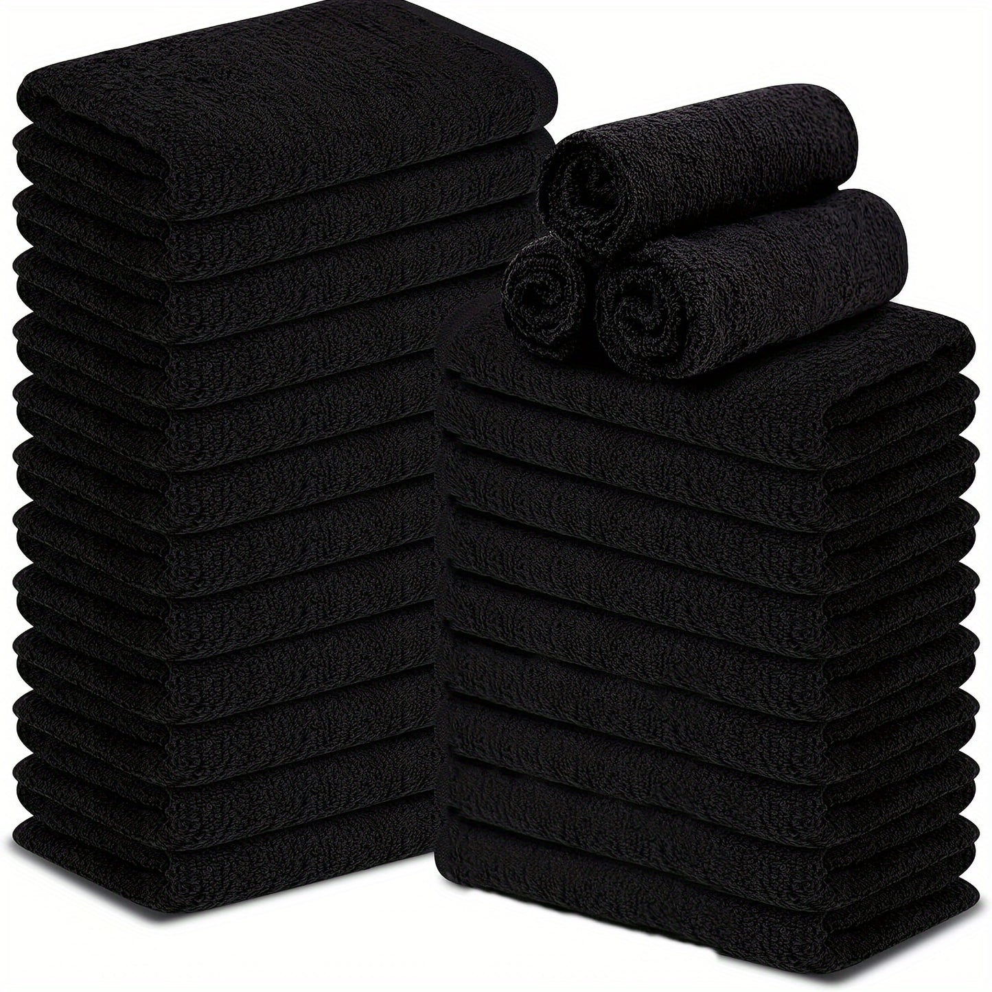 6pcs Makeup Remover Towel Set, Strong Water Absorption, Soft Towel For Bathroom, Spa, And Gyms