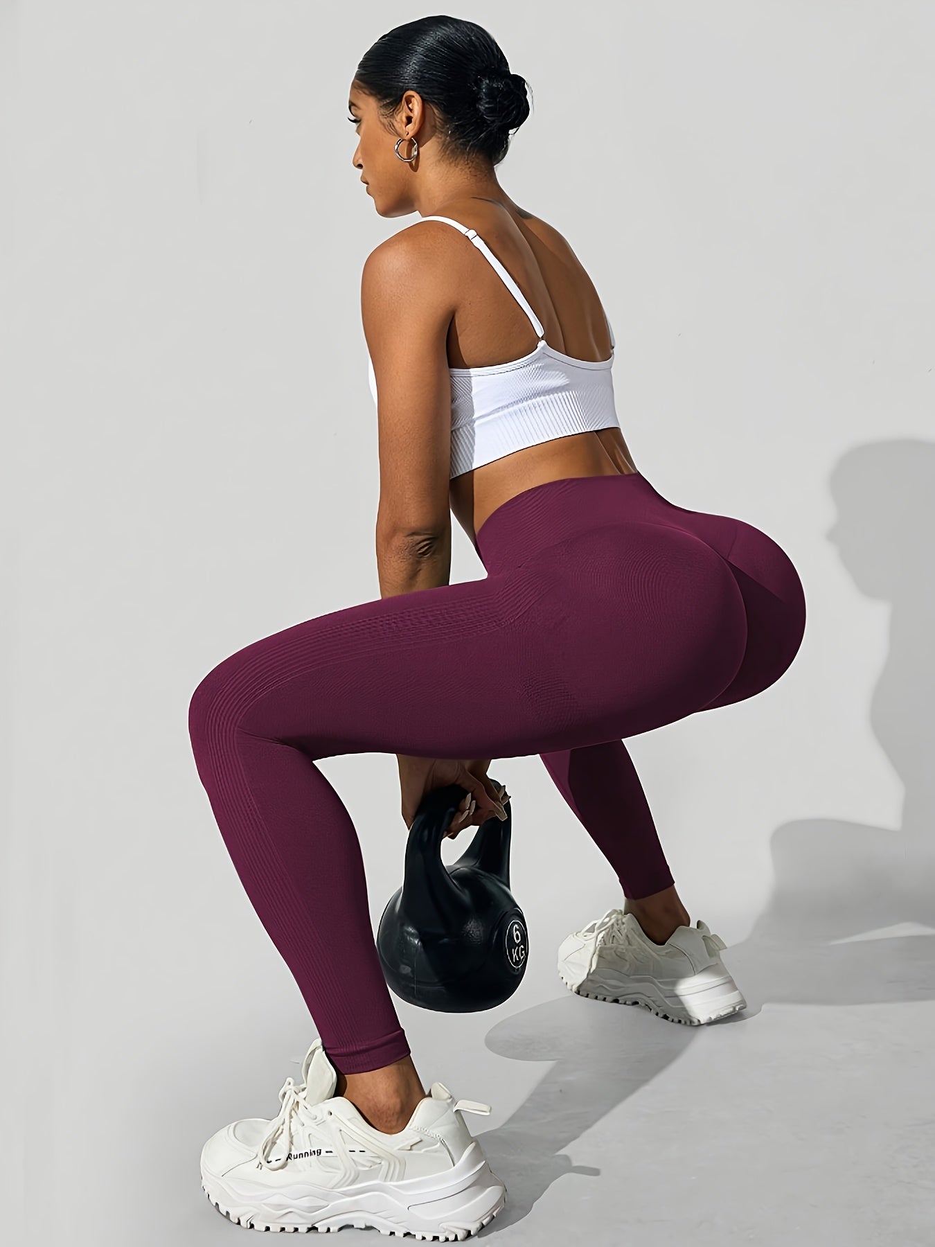 Seamless High-Waisted Yoga Pants for Women - Tummy Control Butt-Lifting 4-Way Stretch Workout Leggings, Moisture-Wicking Quick-Dry Fitness Running Gym Casual Wear, All-Season Machine Washable, Seamless Design, Durable Legging
