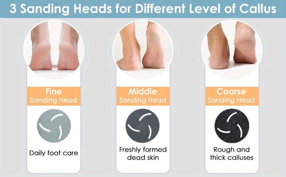 Upgraded Electric Foot Callus Remover With Vacuum 14-in-1 Rechargeable Foot Scrubber Dead Skin Remover, Foot File Pedicure Kit Tools With 2 Speed, Foot Care Kit With Battery Display