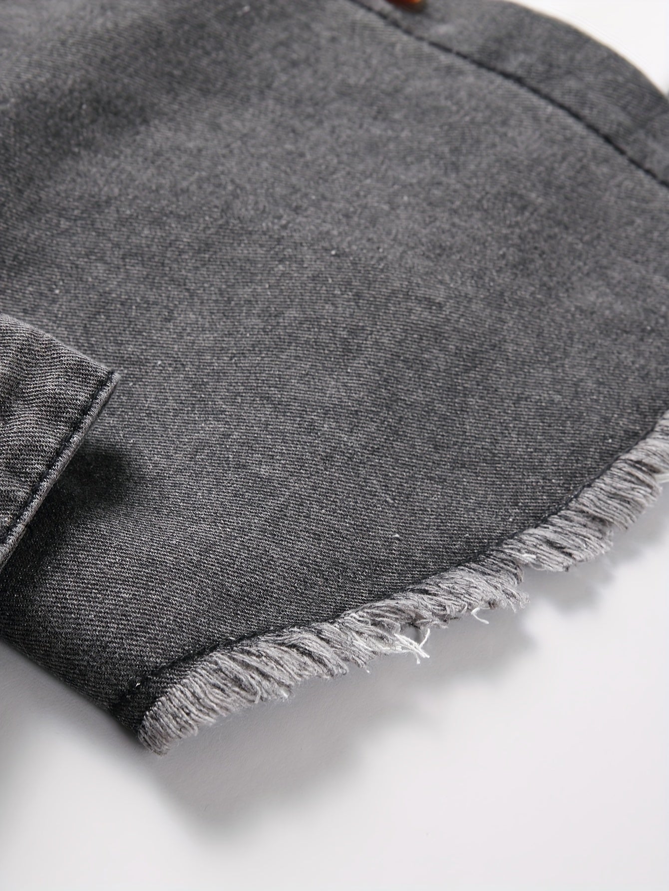 Men's Trendy Ripped Design Casual Button Up Long Sleeve Denim Shirt, Men's Clothes For Spring Summer Autumn, Tops For Men