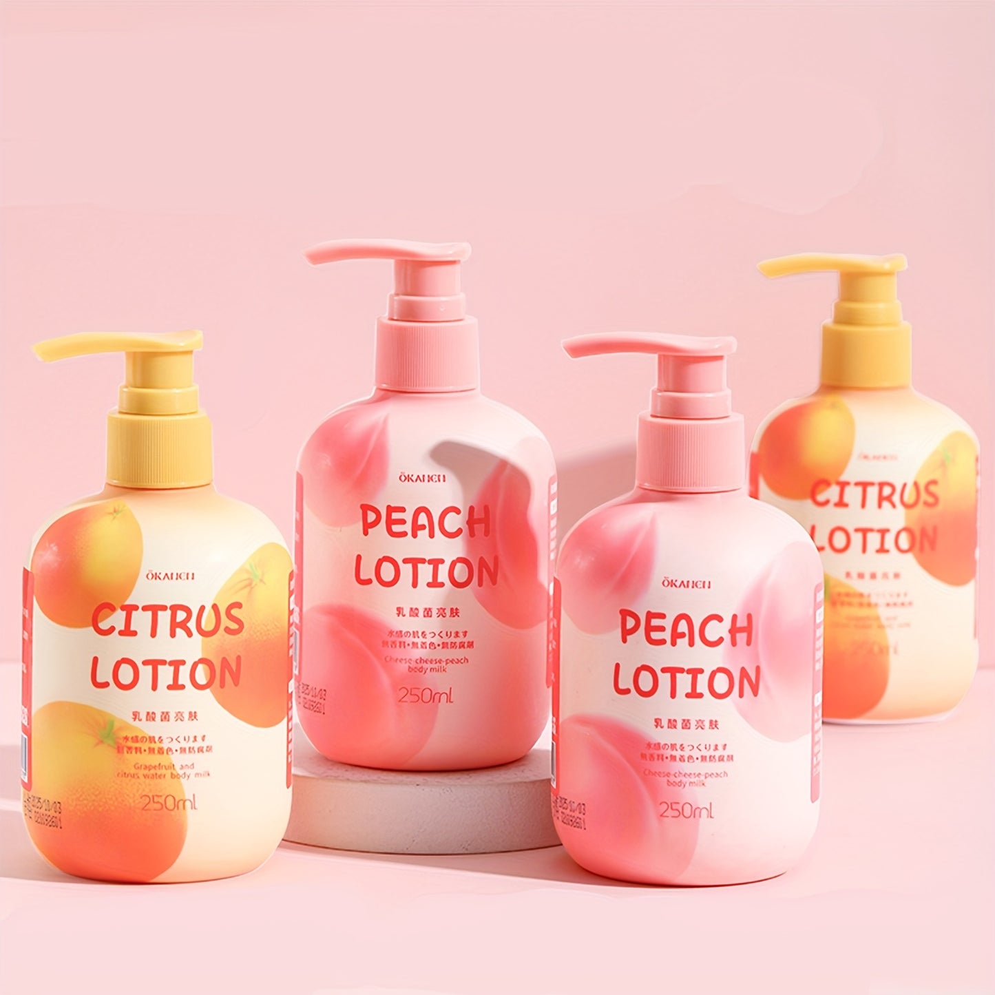 Peach | Citrus Body Lotion for Dry skin with Hyaluronic Acid | Nicotinamide | Vitamin C | Vitamin E