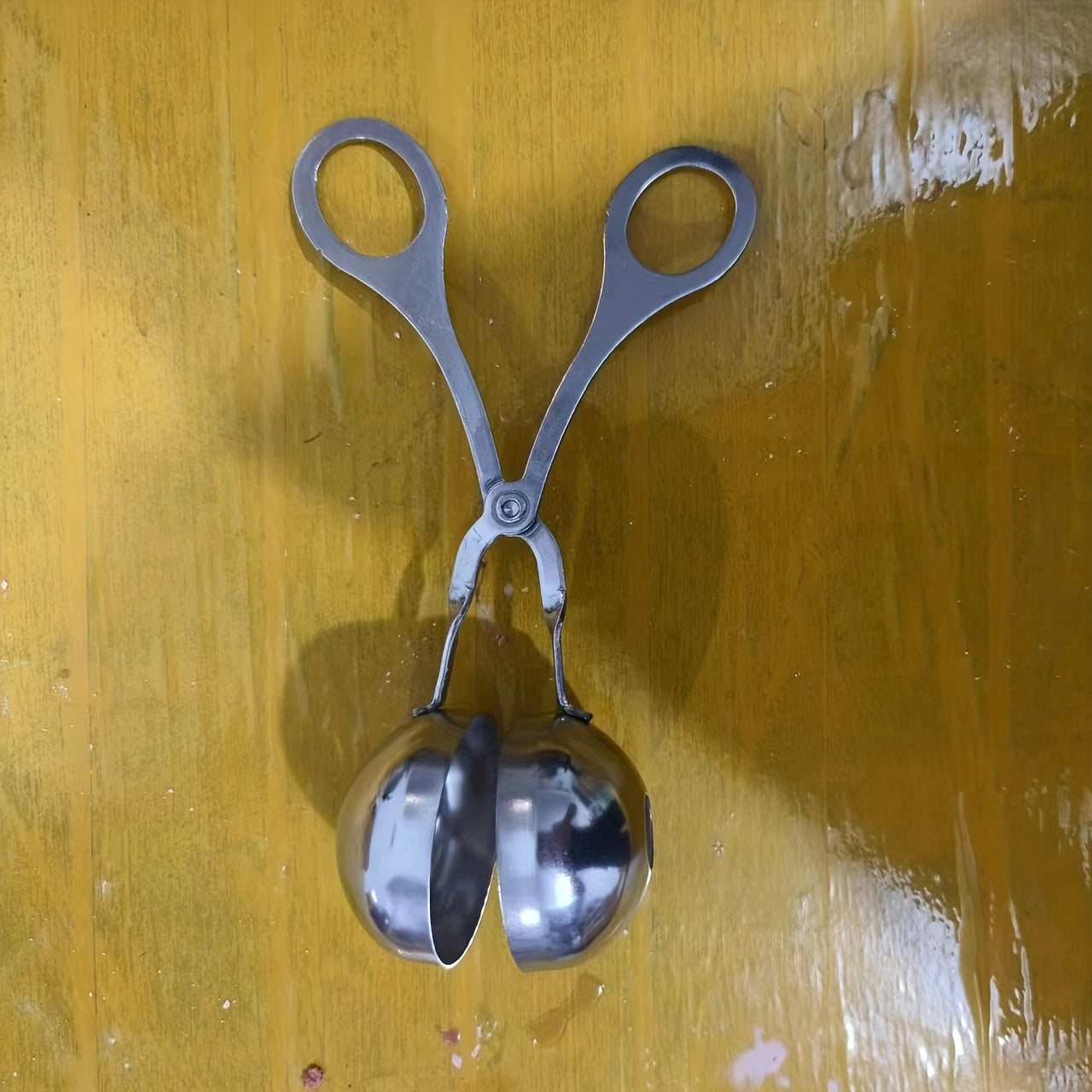 1pc Meatball Machine, Stainless Steel, Non-stick Meatball Machine, Pliers, Cake Meatball Machine With Cookie Dough Ice Tongs, Kitchen Spoon, Kitchen Gadgets, Kitchen Supplies, Kitchen Tools, Kitchen Stuff, Kitchen Utensils