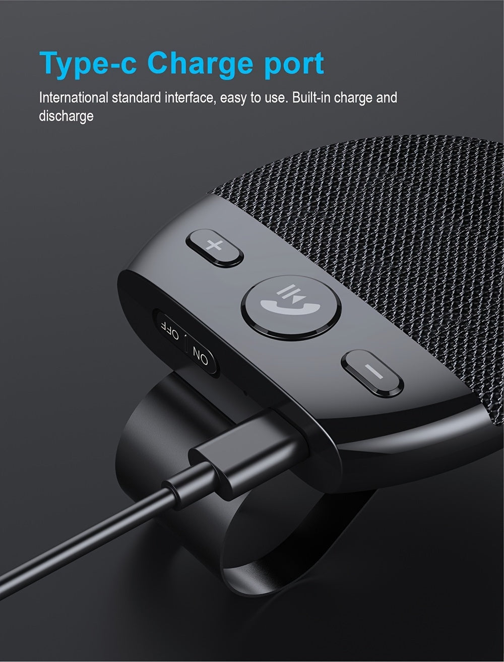 Wireless Vehicle Car V5.0 Speakers Handsfree Car Kit Hands-free Speakerphone Hands Free Sun Visor Music Player With Mic