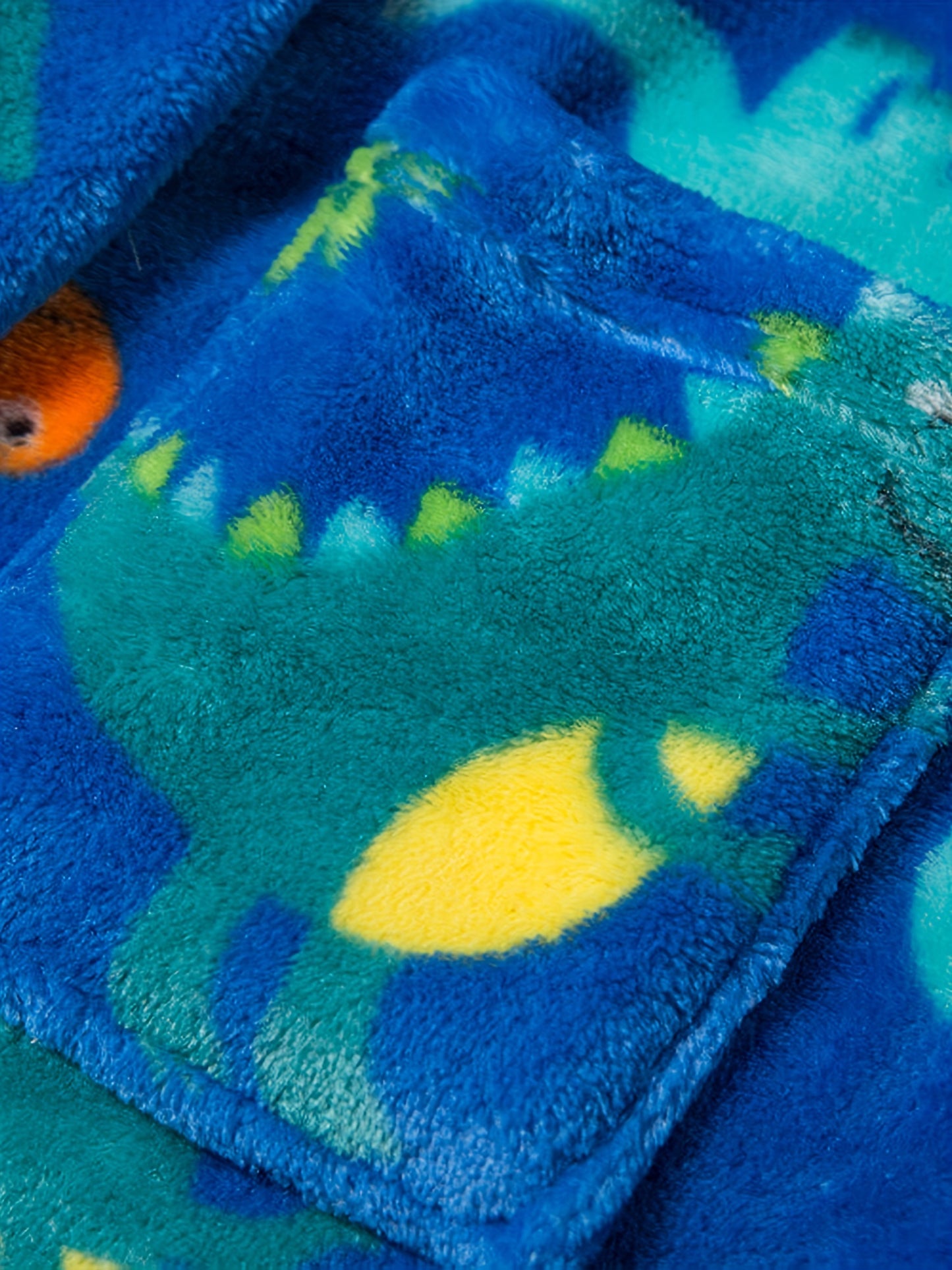 Kids Flannel Bathrobes Boys Hoodie Robes Soft Astronaut Planet Print Sleepwear Kids Clothes