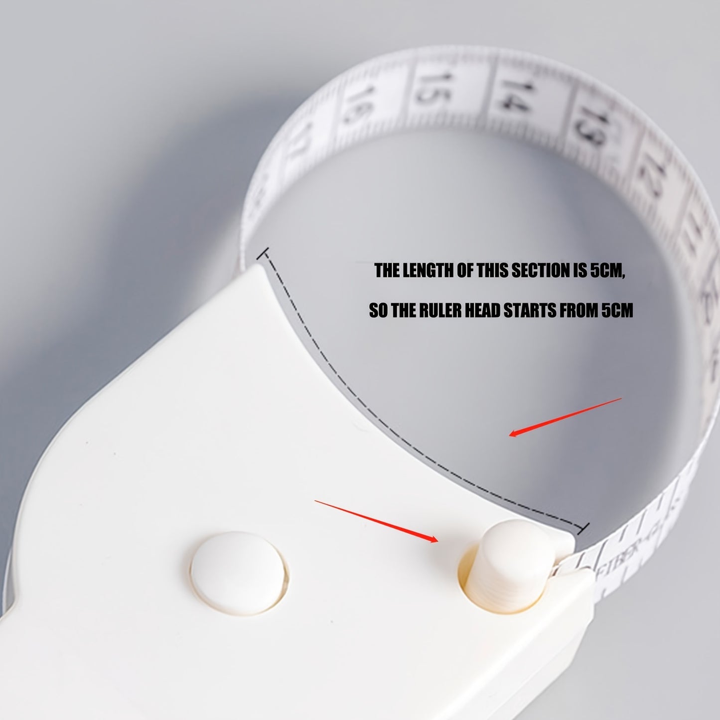 1pc Body Measurement Tape with Y-Shaped Handle - 59 Inches of Accurate Measuring