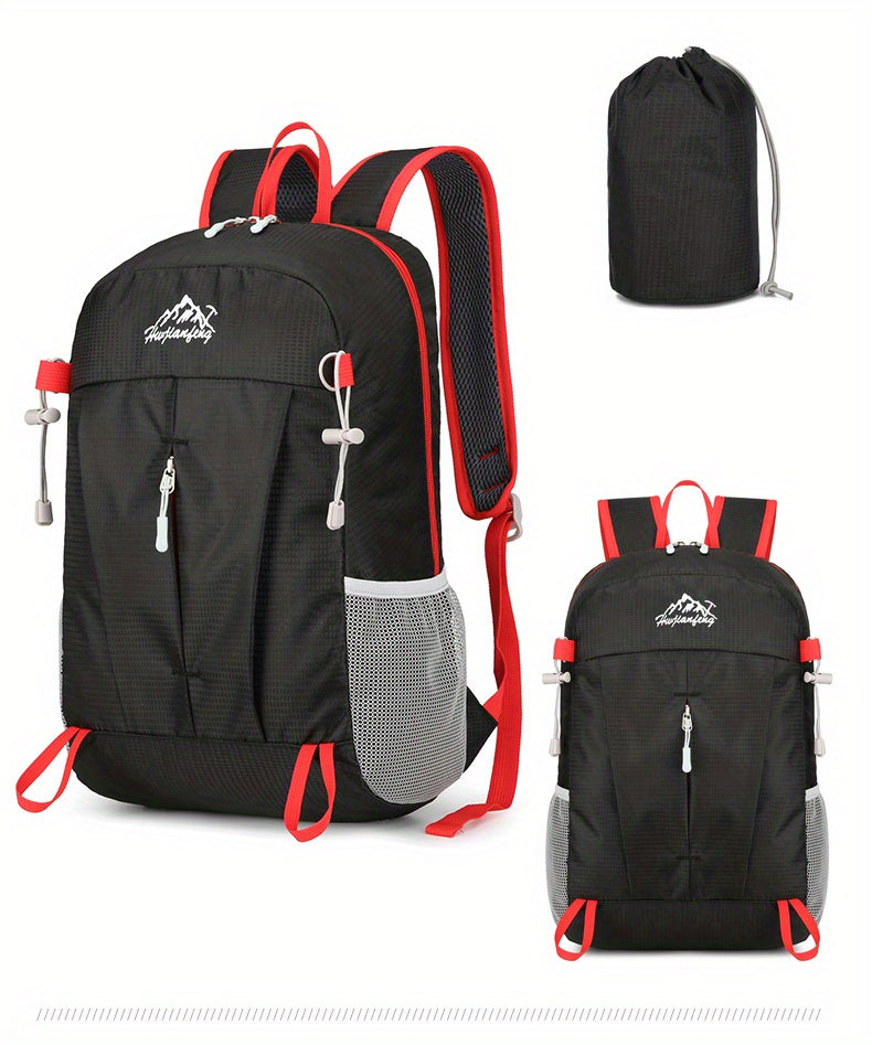 Portable Outdoor Sports Backpack, Ultralight Large Capacity Folding Backpack, Suitable For Mountaineering Hiking Cycling Travel Business Trip Commuting Fitness, Water-resistant Wear-resistant Backpack Christmas, Halloween and