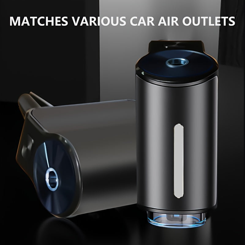 Intelligent Car Air Vent Aromatherapy Diffuser - Cylindrical Shape, Battery Powered with Rechargeable Lithium Battery, 3 Operating Modes, Spray Format for Fresh Fragrance
