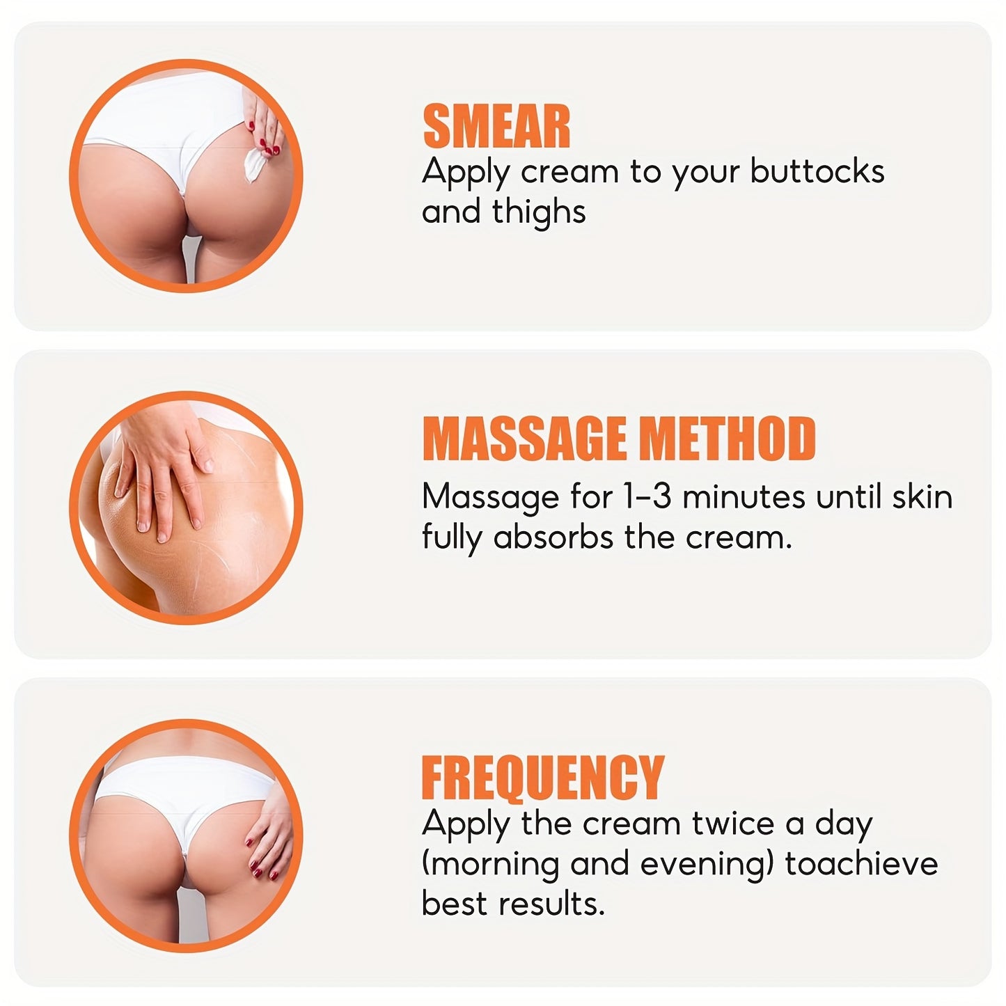 Brazilian Bum Bum Cream With Lemon Vanilla Scent - 2-in-1 Massage Cream And Massage Lotion - Non-Greasy Skin Tightening Cream For Firm Butt, Belly & Thighs With Collagen And Caffeine - 50g