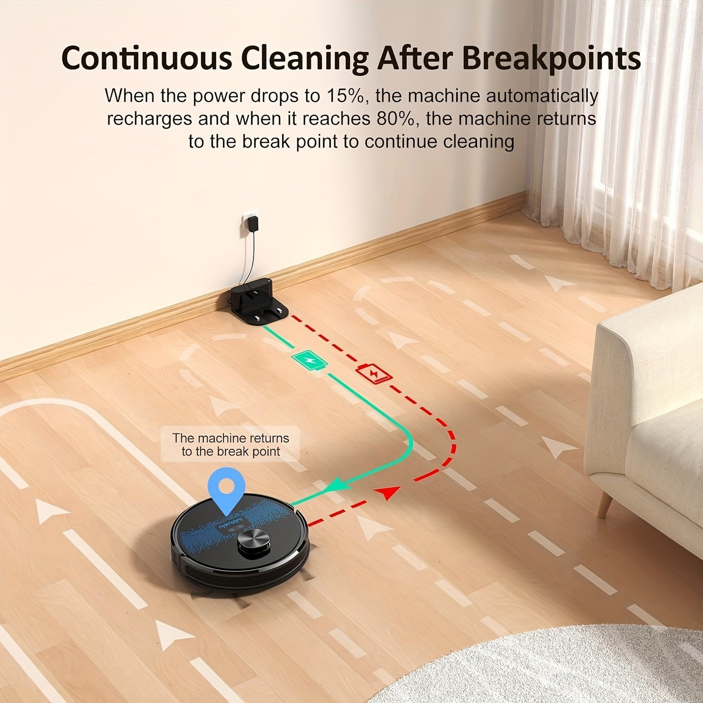 Robot Vacuum Cleaner And Mop Combo 4500Pa, Lubluelu SL60Ultra Robotic Vacuum, 150Mins Max, 56dB, 24 No-Go Zones for Pet Hair Carpets Floor, Christmas&Halloween Gifts, Robot Vacuum And Mop, Vacuum Cleaner Robot, Robot Vacuum C