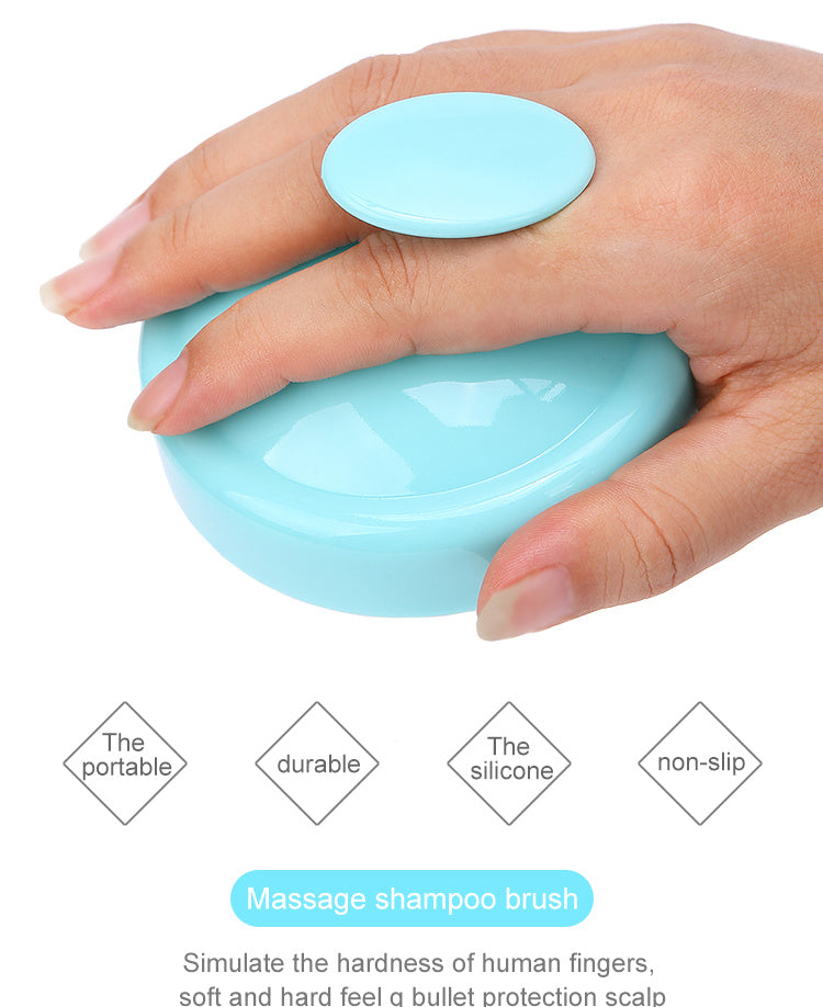 Soft Silicone Bristles Hair Care Head Brush - Massage & Exfoliate Your Scalp for a Healthy, Dandruff-Free Look!