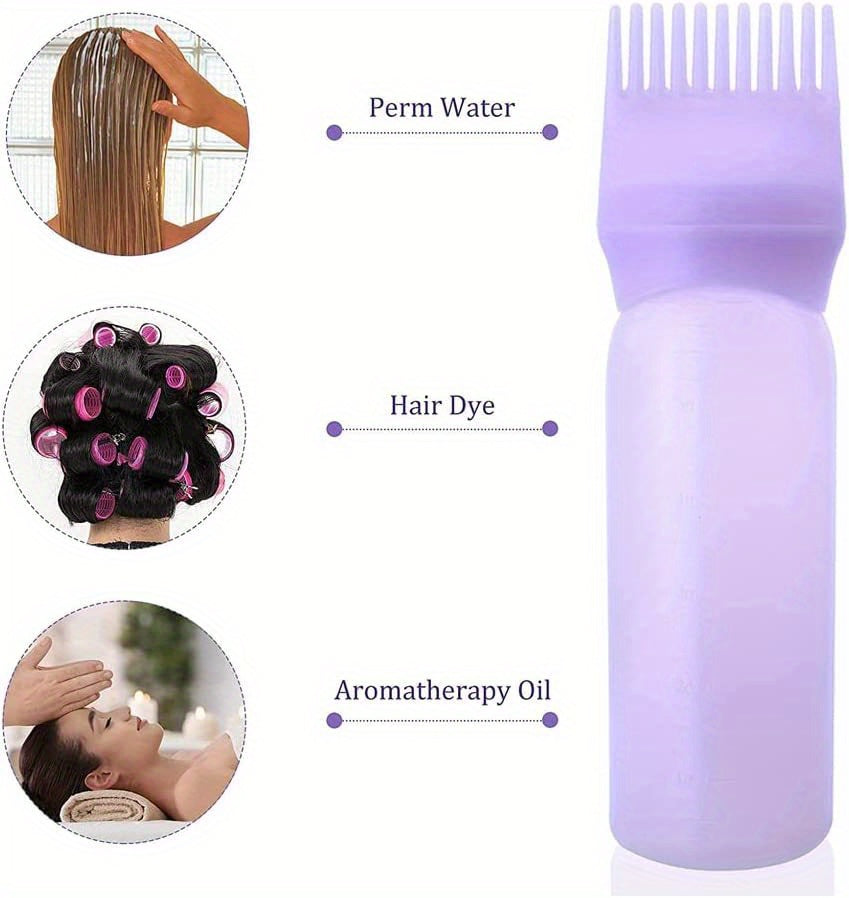 120ml Hair Dyeing Bottle with Comb Shampoo and Applicator Tool - Easy and Precise Hair Color Application