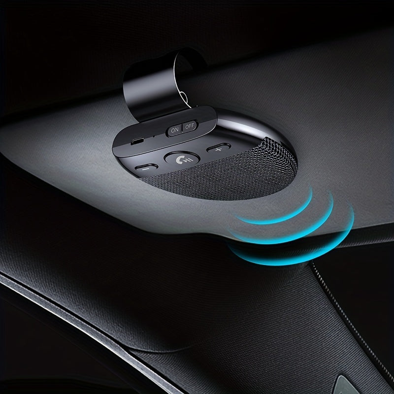Wireless Vehicle Car V5.0 Speakers Handsfree Car Kit Hands-free Speakerphone Hands Free Sun Visor Music Player With Mic