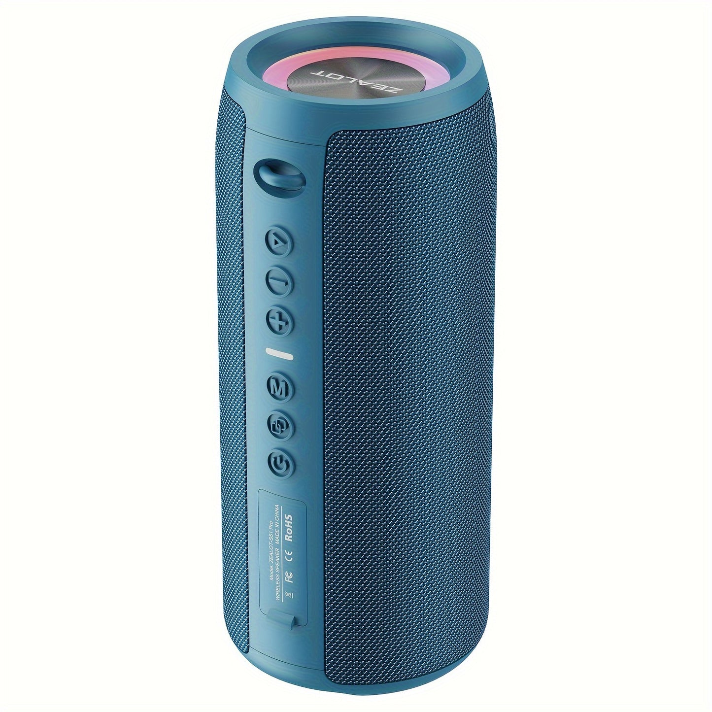 ZEALOT S51 Pro Wireless Speakers, Outdoor Portable Subwoofer Speaker, Wireless Speaker, Dual Pairing, Booming Bass, Charging Cable And Aux Cable, Connect with Mobile Phone/Tablet/TV, for Home, Car, Outdoor, Camping
