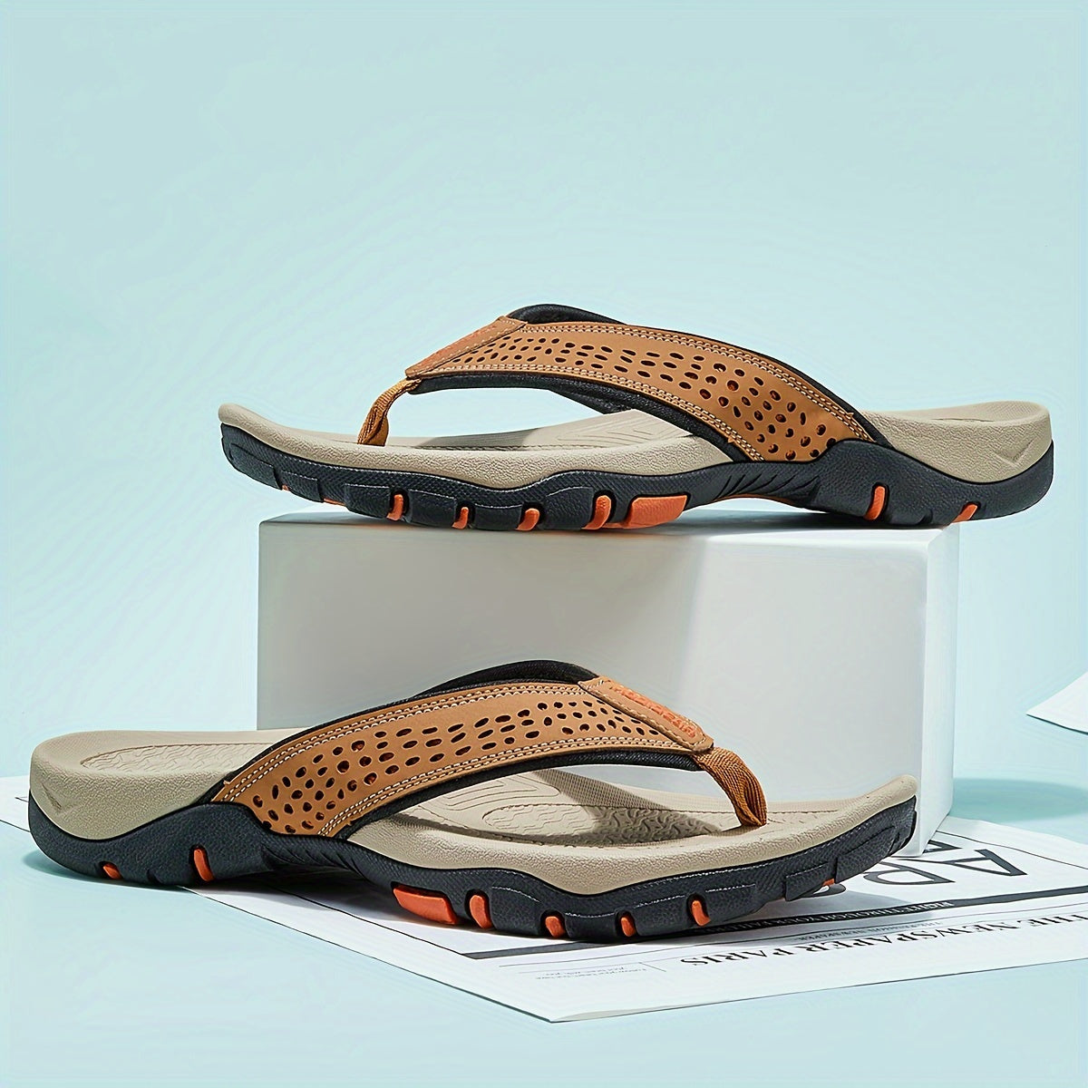 Men's Sports Slipper Comfortable Casual Split-Toe Sandals Outdoor Slippers Spring/Summer Beach Sandals Walking Shoes