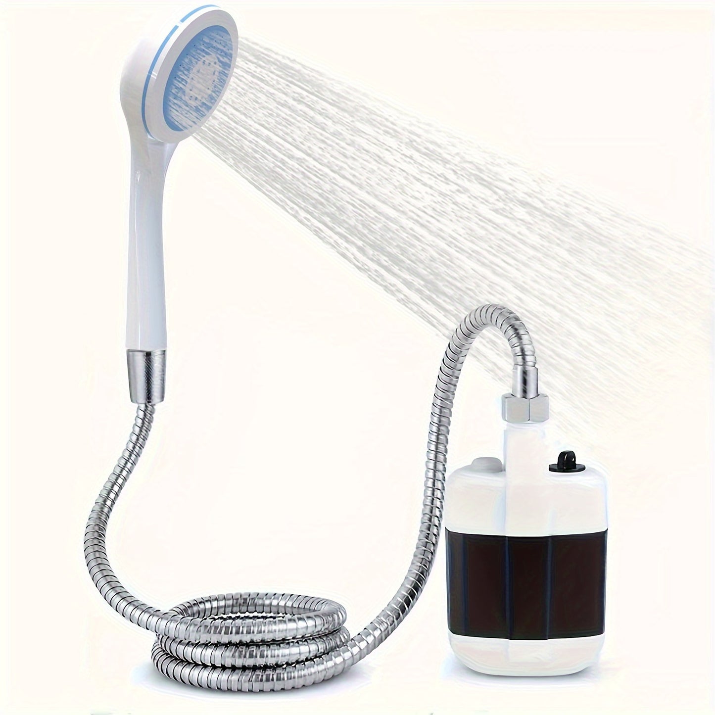 Portable Shower Camping Travel Shower, RV Travel Home Travel Garden Water Handheld Camp Shower Pump-Water Filtration System (4 to 5 Liter Water Flow Per Minute) RV Exterior Showers