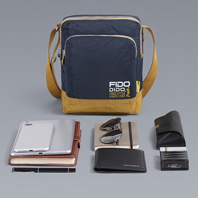 Phidudu Men's Single Shoulder Bag Fashion Casual Crossbody Oxford Cloth Outdoor Small Backpack Korean Style Trendy Bag