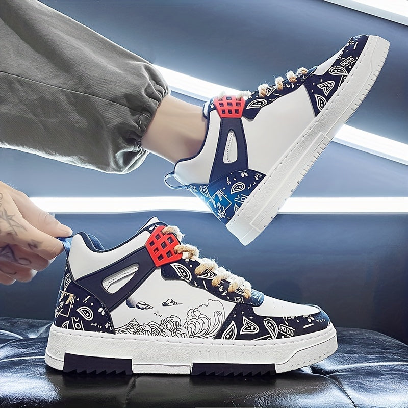 Men's Sneakers Trendy Lightweight Comfy Walking Skate Shoes Spring Summer Autumn And Winter, For Halloween