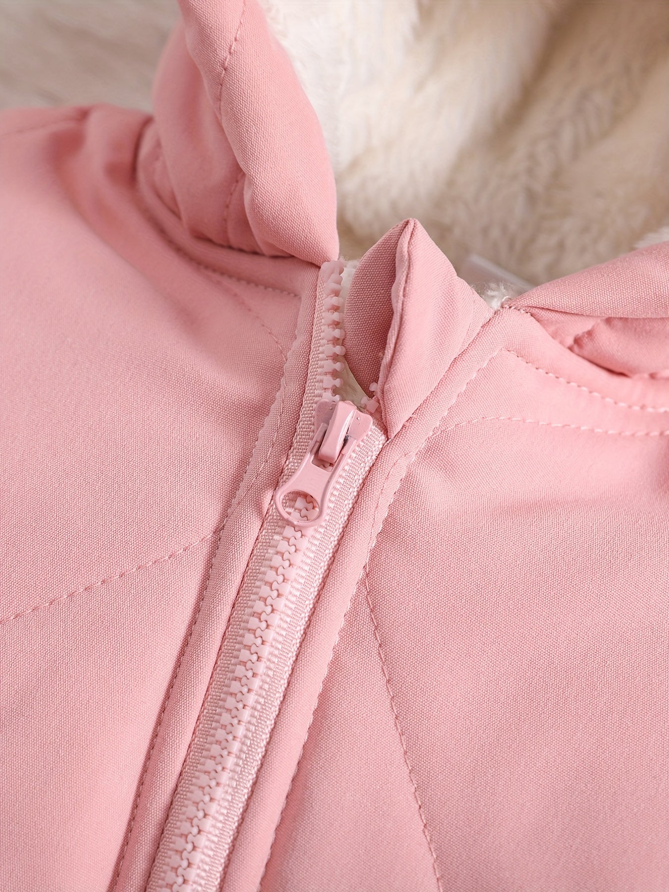 Infant Hooded Thick Romper Long Sleeve Zipper Thermal Jumpsuit, Babies & Kids Coat