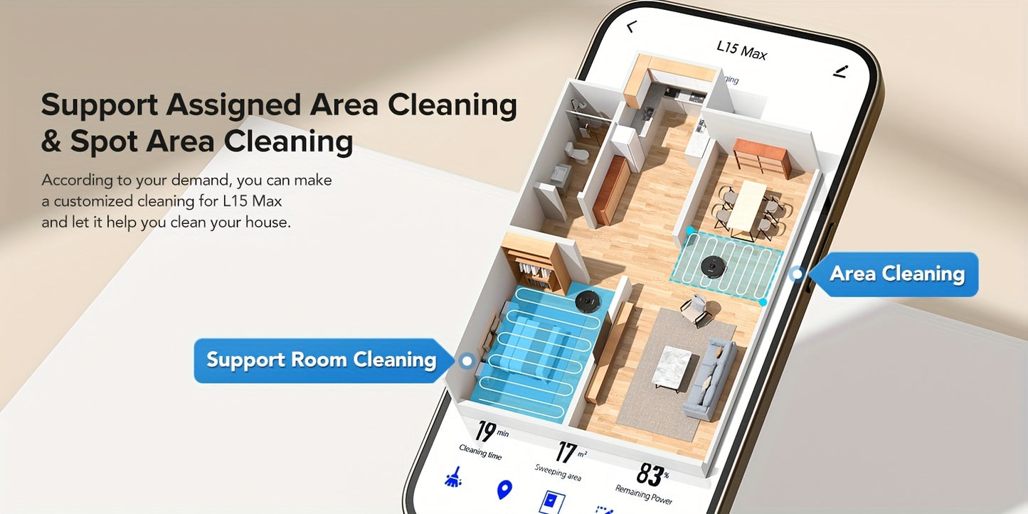 Lubluelu L15 MAX Robot Vacuum and Mop, 3-in-1 Sweeping & Vacuuming & Mopping, 3.0L Dust Bag, 70-Day Self-Emptying, 360° PSD Obstacle Avoidance, Diversified Cleaning, Mapping, Pet Hair Cleaning, Home Cleaning | Modern Robot D