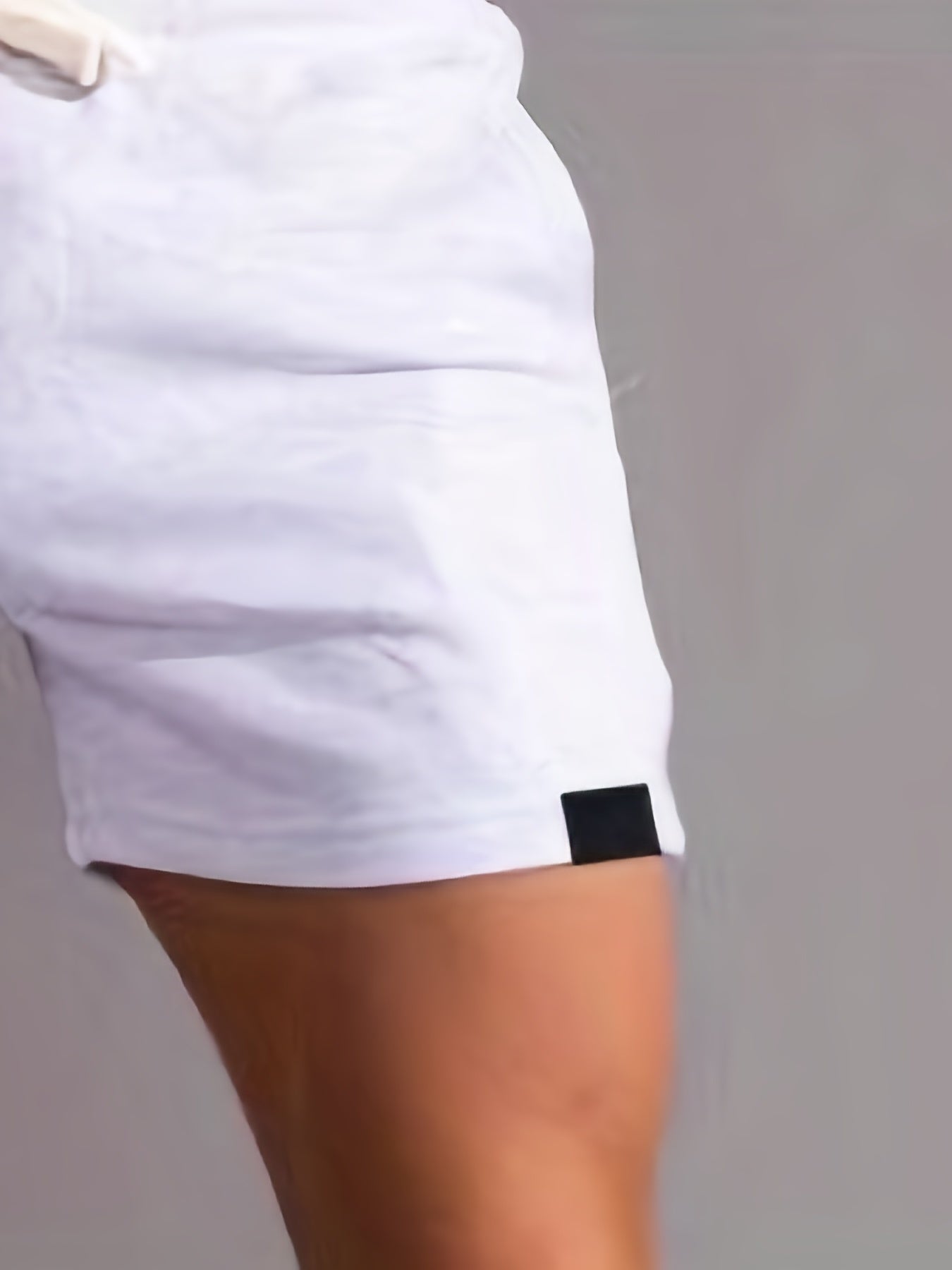 Slim Fit Comfy Active Shorts, Men's Casual Slant Pocket Stretch Waist Drawstring Shorts For Summer Basketball Running