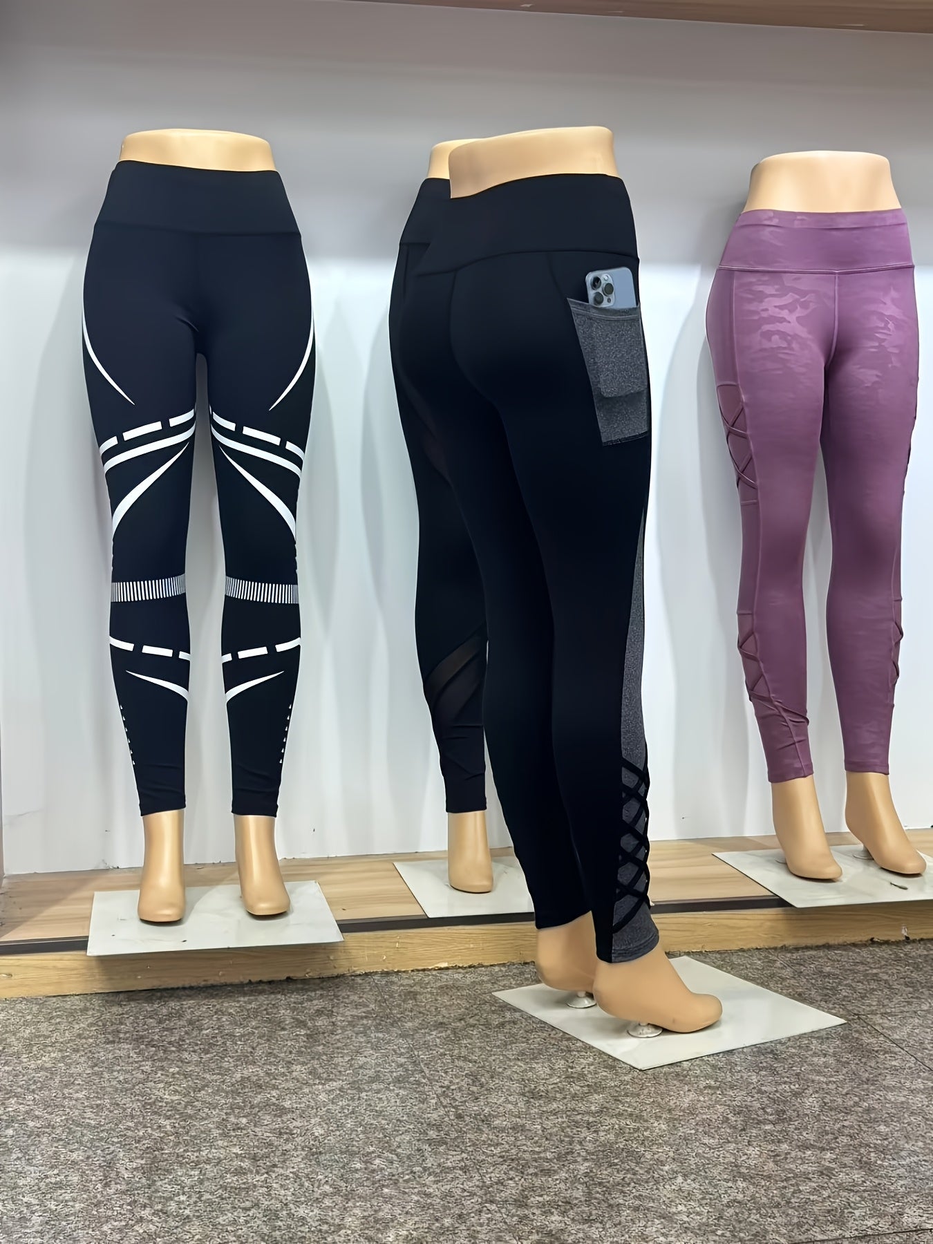 Women's High-Waisted Yoga Pants - Non-See-Through Tight Butt-Lifting Workout Leggings, Stretchy Yoga Pants with Side Compression for Gym, Running, Pilates - All-Season Fitness & Casual Athletic Pants, Gym Apparel, Colorblock