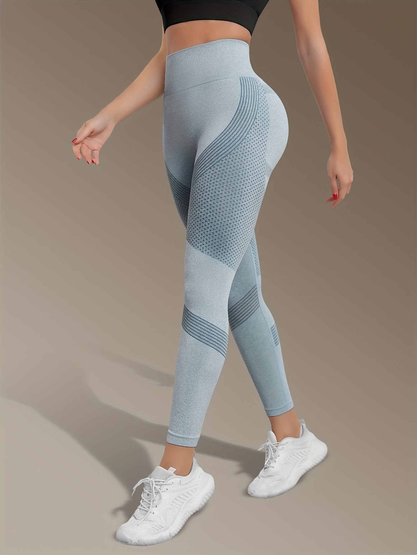 Women's High-Waist Seamless Yoga Leggings - Quick Dry, Stretchy Activewear Pants for Fitness & Training