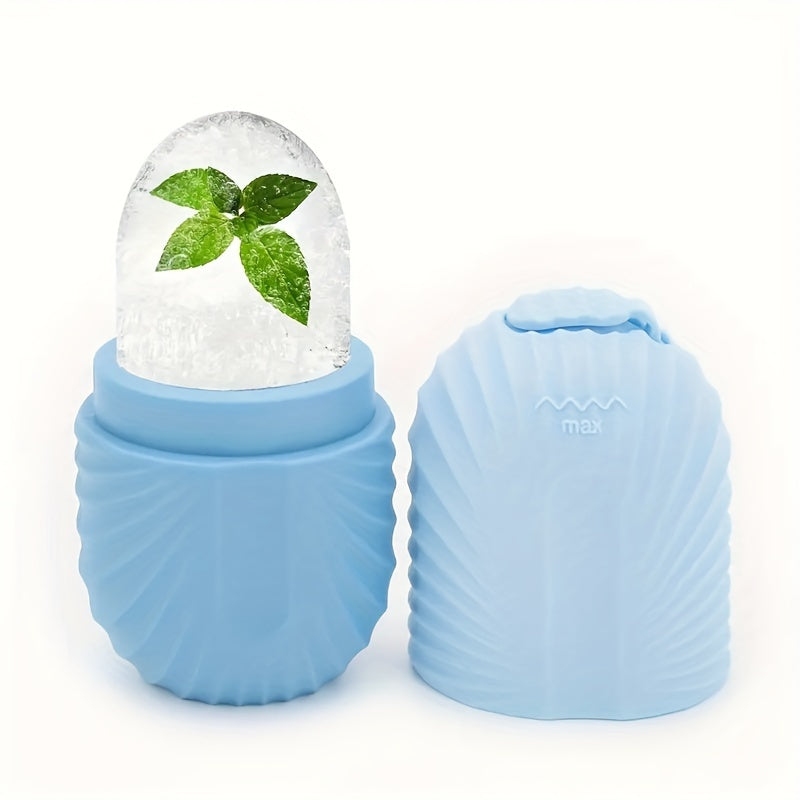 Ice Face Roller, Ice Roller For Face & Eye Puffiness, Facial Massager Contour And Enhance Skin Care & Glow, Ice Facial Roller Mold Cube, Reusable & Leakproof