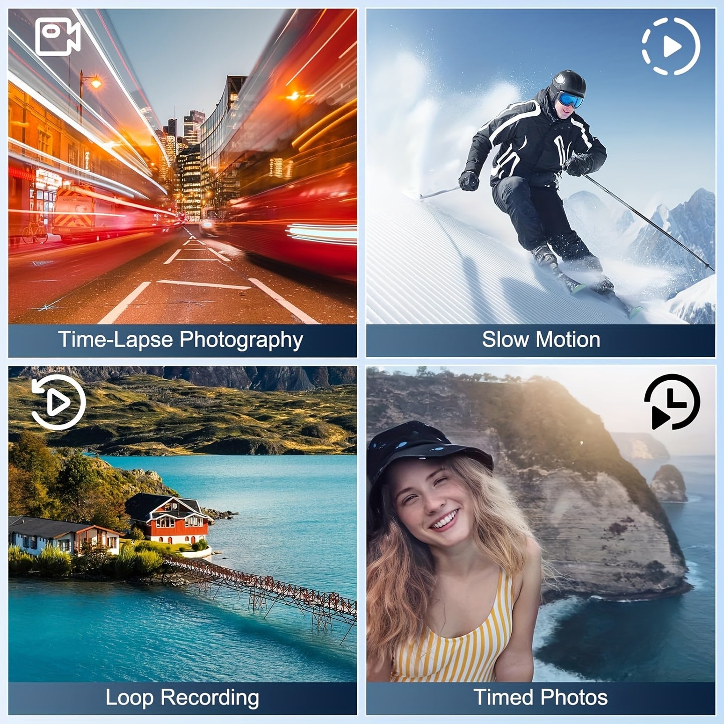 NBD 4K Ultra HD Camcorder Video Camera with True 48MP, Vlogging Camera with Wi-Fi & App Control, Video Recorder with 3X Battery Life, 16X Zoom, External Mic, 270° IPS Screen, Suitable for Recording A Better Life.