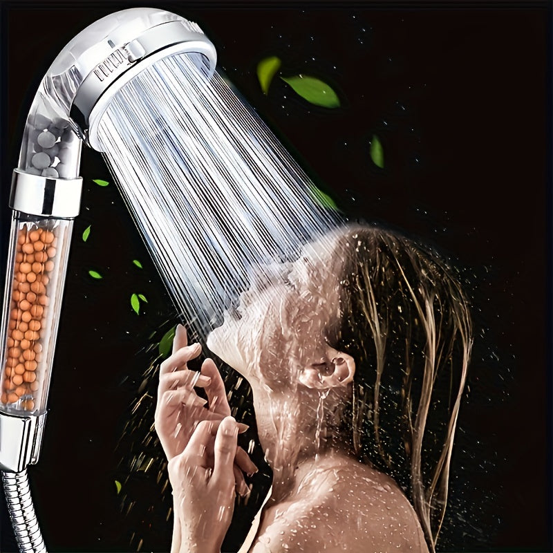 1pc Shower Head, Filter Filtration High Pressure Water Saving Spray Handheld Showerheads for Dry Skin & Hair