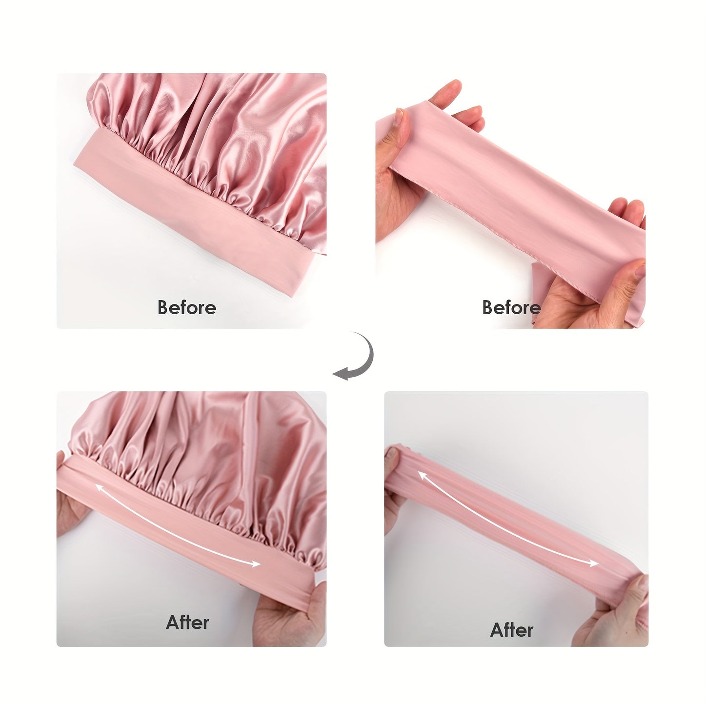 Hat, Satin Bonnet Silk Bonnet Adjustable Bonne For Sleeping Hair Bonnet With Tie Band Bonnets For Women Men
