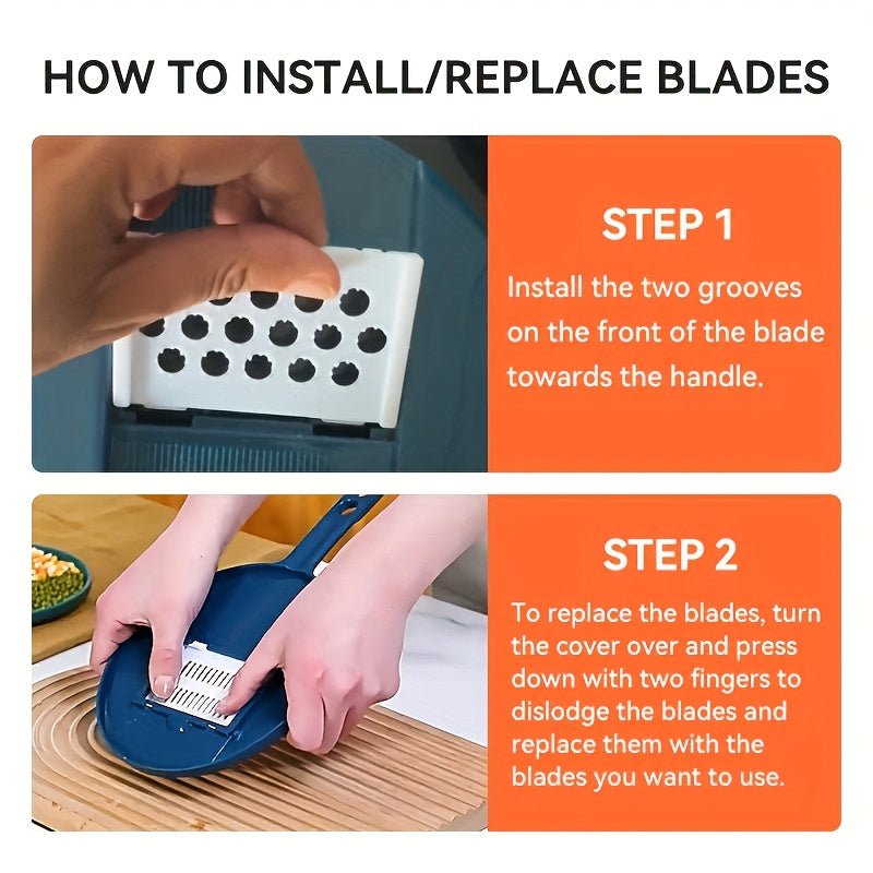 12-In-1 Multi-Functional Vegetable Chopper Carrots Potatoes Manually Cut Shred Slicer Radish Grater Kitchen Tools Vegetable Cutter For Hotel/Commercial