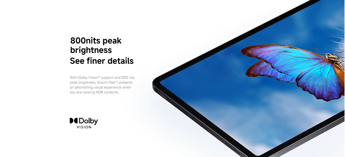 Xiaomi Pad 7 WiFi Tablet 8850mAh Battery 144Hz 11.2'' Screen Quad Speakers Tablet 45W turbo charging Dolby Vision, Wireless Communication, Type-C Port Charging, Android LCD Display, Rechargeable Battery