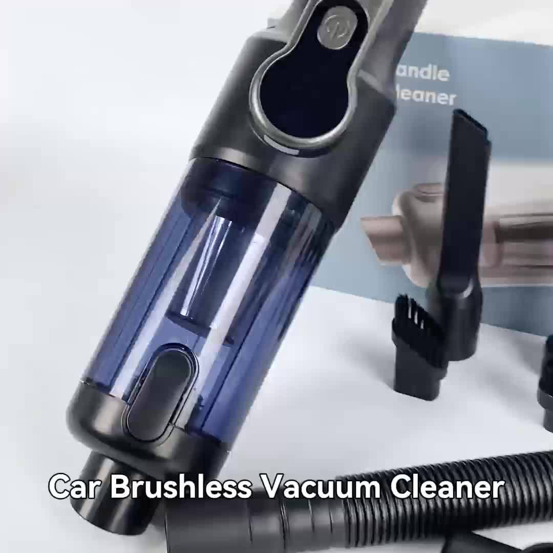 Car Handheld Wireless Vacuum Cleaner, Strong Suction, Portable Vacuum Cleaner, USB Rechargeable with LED Light, Suitable for Cars, Pets, Hair, Beds, Home