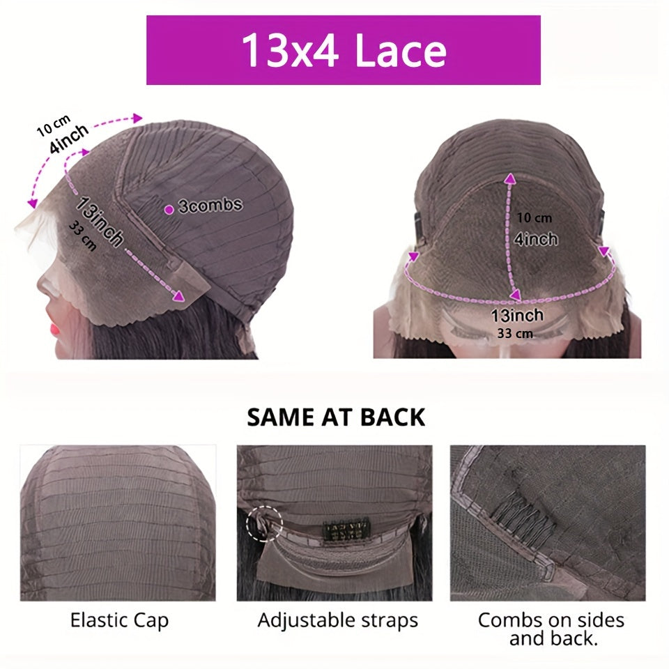 13x4 Lace Front Human Hair Wigs Brazilian Body Wave Lace Front Wig Lace Frontal Wigs For Women Human Hair Wig - Style:Basics; Gender:Women; Density:150%; Curl:Body Wave; Lace Area:13*4; Hair Material:Human Hair