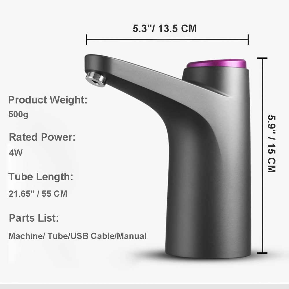 18.93 L Water Jug Dispenser, Portable Water Bottle Pump For 7.57-18.93 L Drinking Water Pump USB Charging Water Dispenser