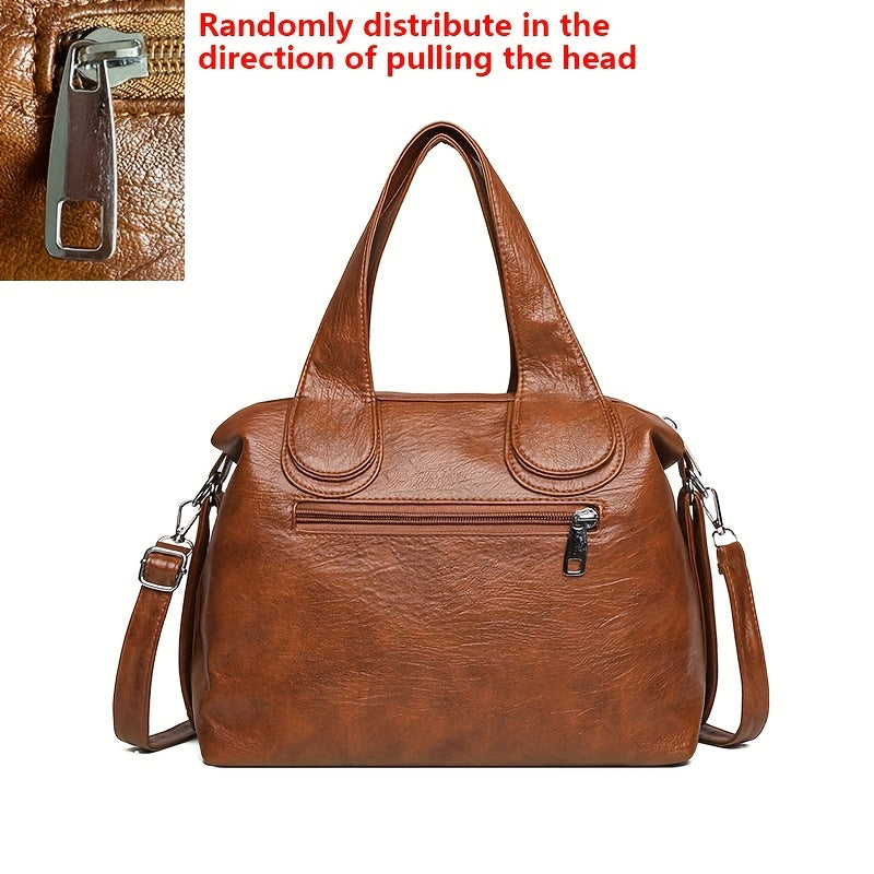 Women's Professional Tote Bag with Adjustable Shoulder Strap - Large Capacity Work Handbag, Zipper Closure, Purse for Office, Travel, Everyday - Available in Brown, Black, Beige, Gray, Camel - KINGANT, Durable Polyester Linin