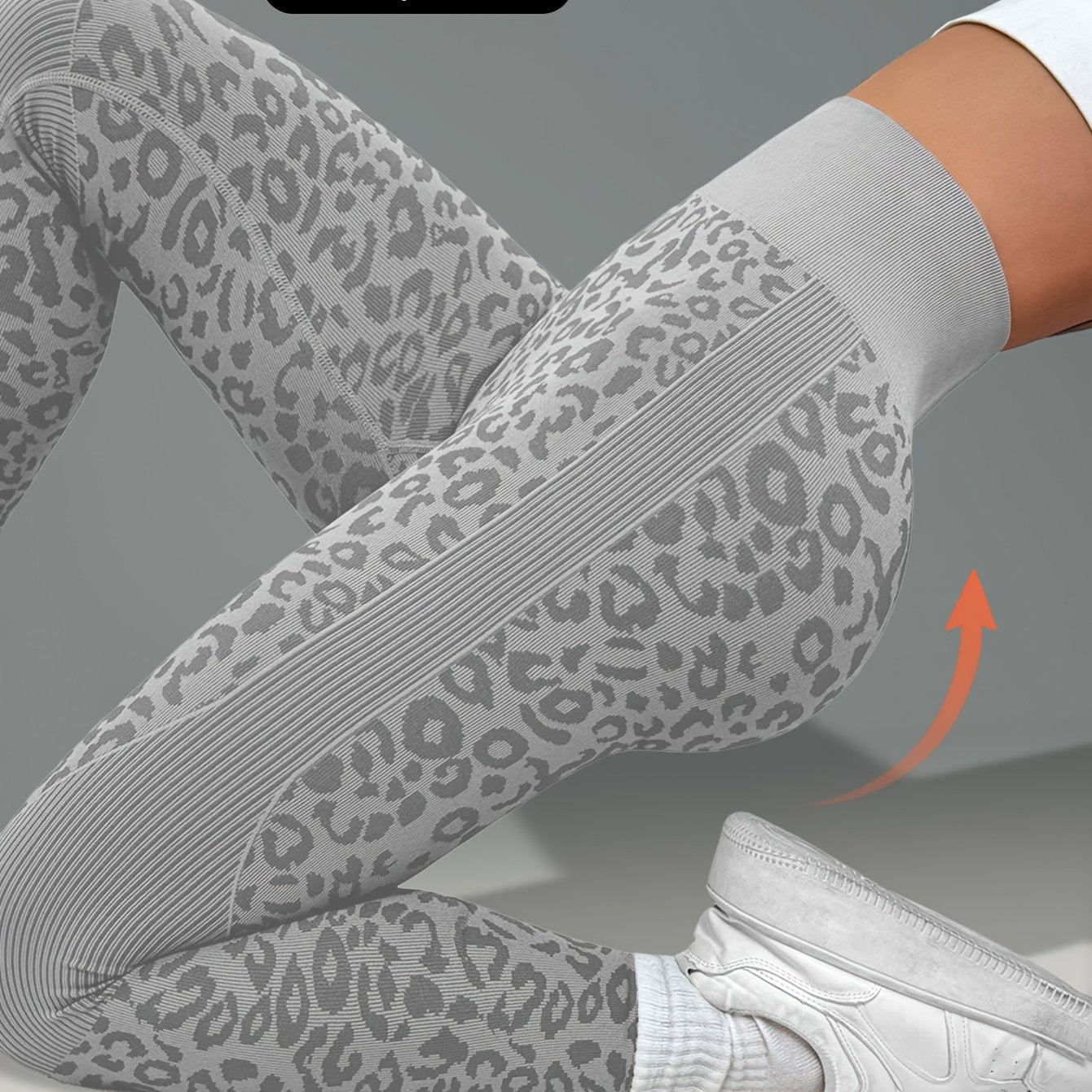 Women'S Leopard Print Yoga Pants - Non-Slip Workout Leggings with Elastic Waistband, Stretchy & Breathable Gym Pants for Yoga, Running, Casual Attire - All-Season Fitness Leggings in Pink & Leopard Print - Non-Slip Grip Activ
