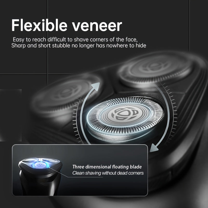 Philips Shaver Series 1000 Electric Razor S1113 PowerCut Blade ContourFlex Shaving Head Attachment Automatic Grinding Blades 3D Floating Shaving Head Ergonomic Design USB Charging 1 Hour Full Charge for 30 Minutes Runtime