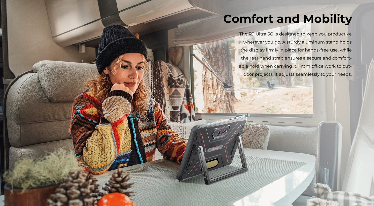 The HOTWAV R9 Ultra Is A Rugged Tablet with An 11-inch HD+ 120Hz Display, Android 15, 24 (8+16)GB RAM And 512 (expandable to 2TB)GB ROM, 64MP+16MP, 20MP Night Vision Cameras, 20080mAh Battery, S713 Chip, Dual 5G SIM Cards, GP