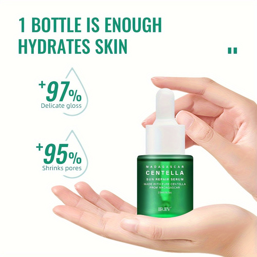 Centella Asiatica Hydrating Serum 20ml, Alcohol-Free, Fragrance-Free for All Skin Types, Moisturizing Facial Care