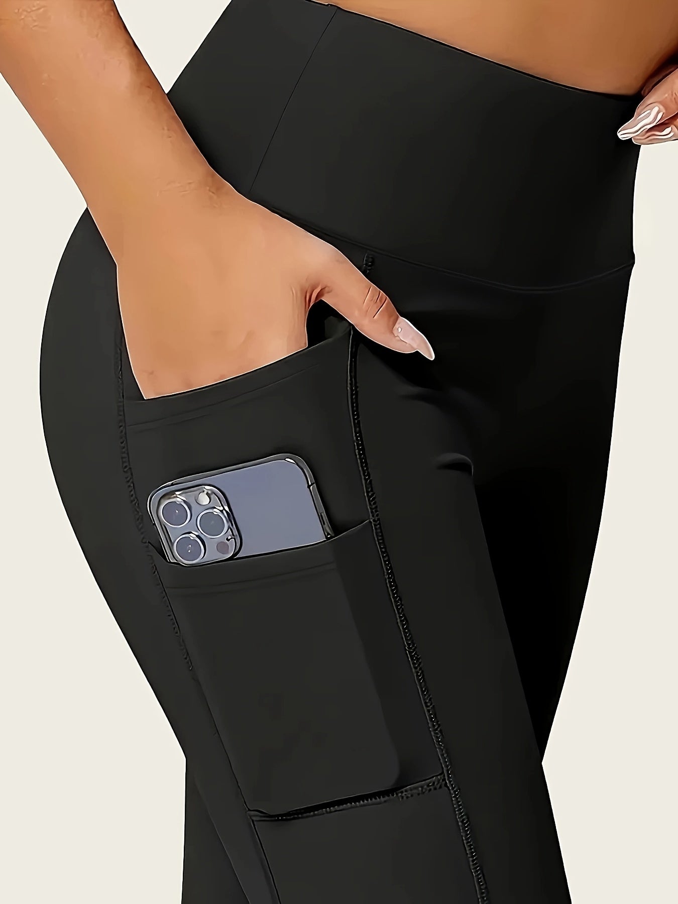 Women's High-Waisted Pants - Non-See-Through Stretchy Leggings with Fit, All-Season & Casual Pants for,, Casual Attire - Burgundy Bottoms, Trousers, Sleek Design, Supportive Waistband, Versatile, Enthusiasts